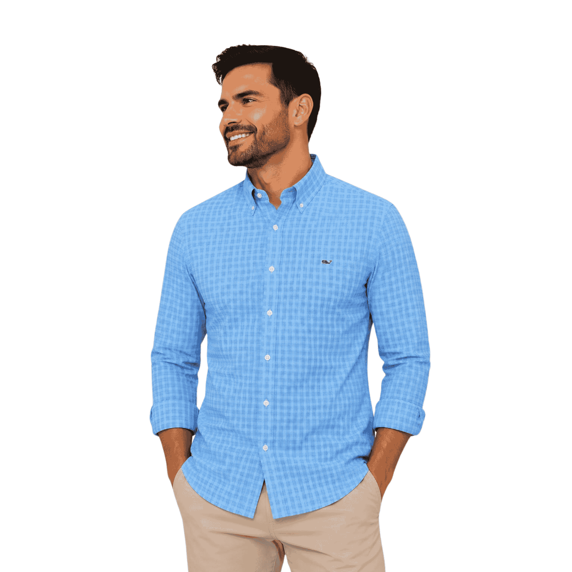 Camisa Manga Larga Cuadriculada - Vineyard Vines