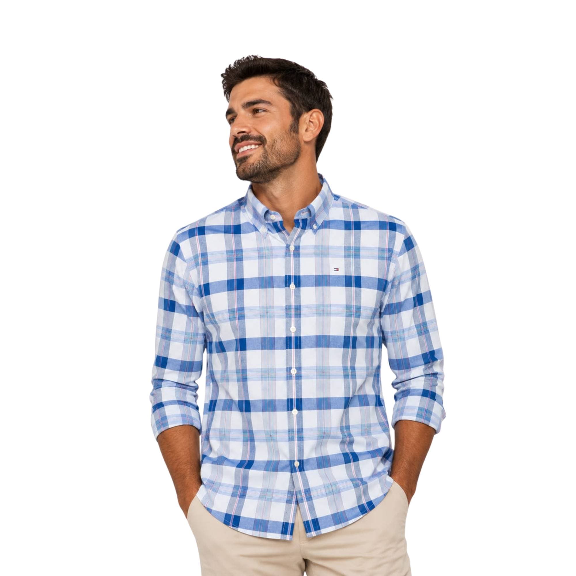 Camisa Manga Larga Cuadrículada I00 YCI - Tommy Hilfiger