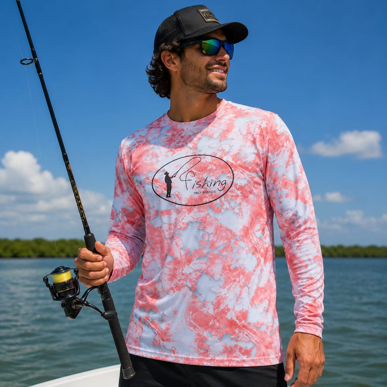 Sudadera de Pesca con Protección UV Salmón - Only Brands Fishing